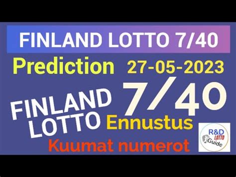 Prediction suomeksi: ennustus  .